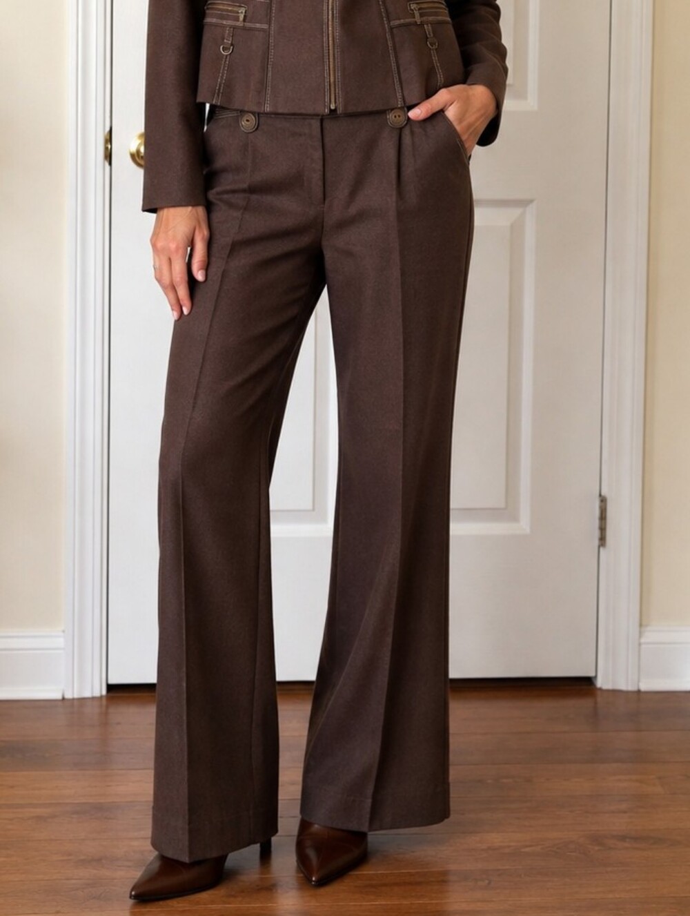 Vintage Conrad C Brass Button Pants